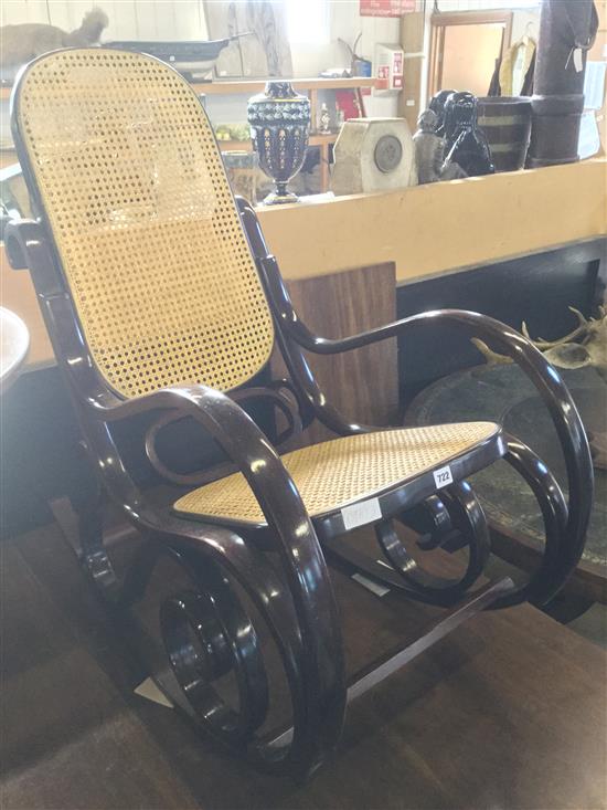 1970s bentwood rocking chair